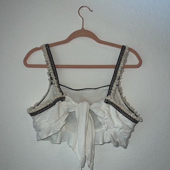 MinkPink Embroidered Super Crop Top from Revolve - size M - Picture 4 of 6